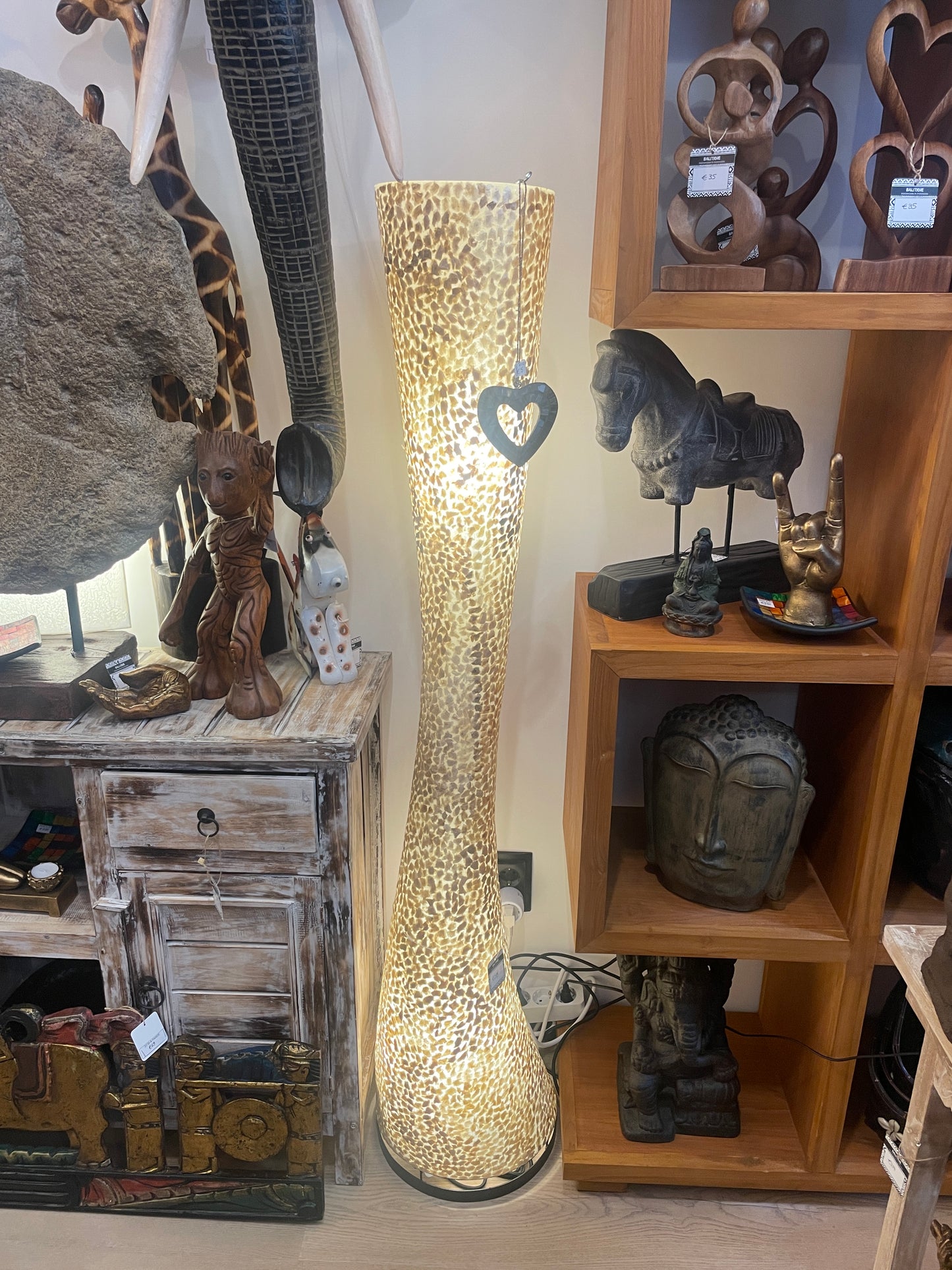 Schelpen Vloerlamp 150cm