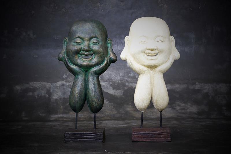 Happy Boeddha op Standaard 71cm