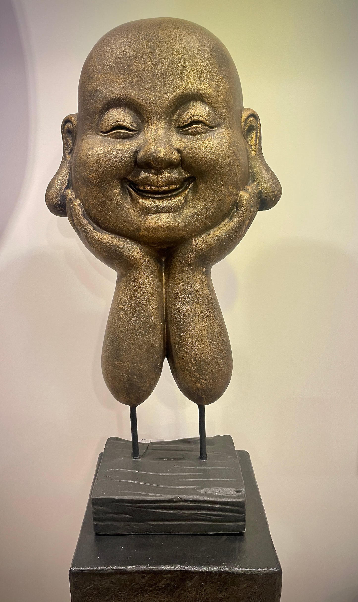 Happy Boeddha op Standaard 71cm