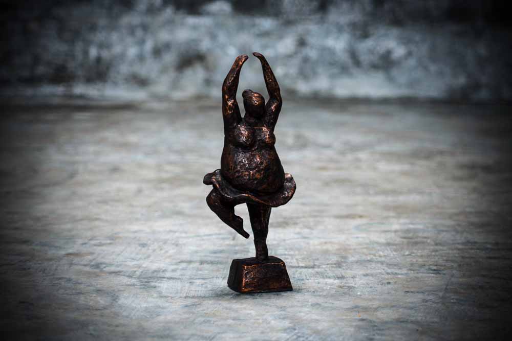 Mollige Dansende Ballerina 28cm