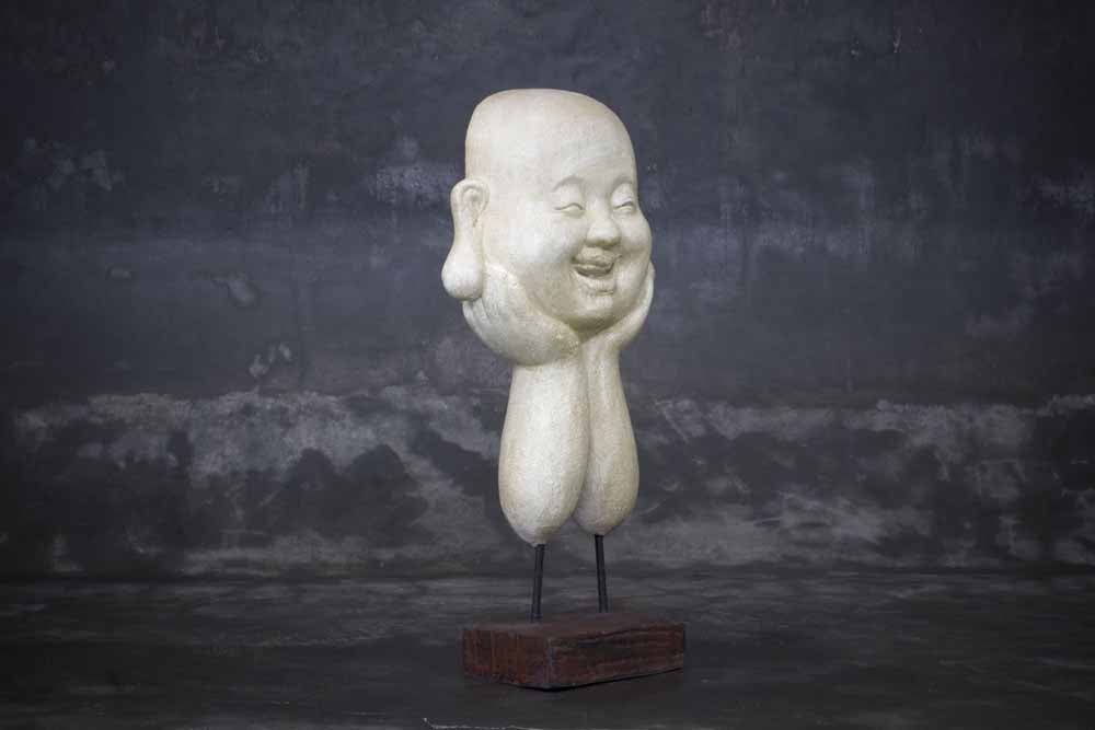 Happy Boeddha op Standaard 71cm