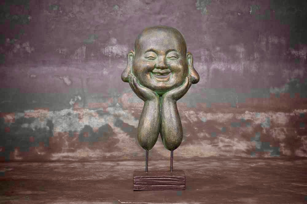 Happy Boeddha op Standaard 71cm