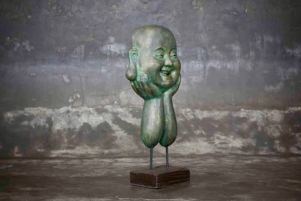 Happy Boeddha op Standaard 71cm