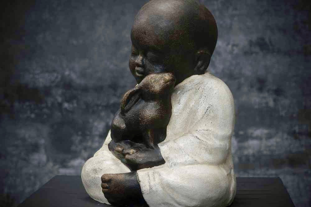 Shaolin met Konijntje 45cm