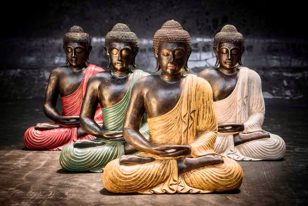 Boeddha in Lotushouding 60cm