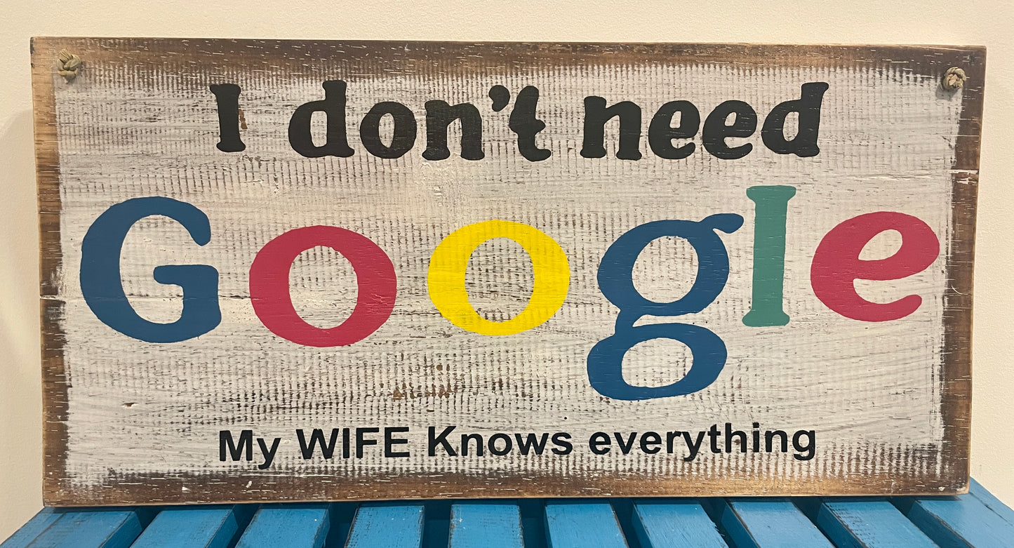 I Don't Need Google ...