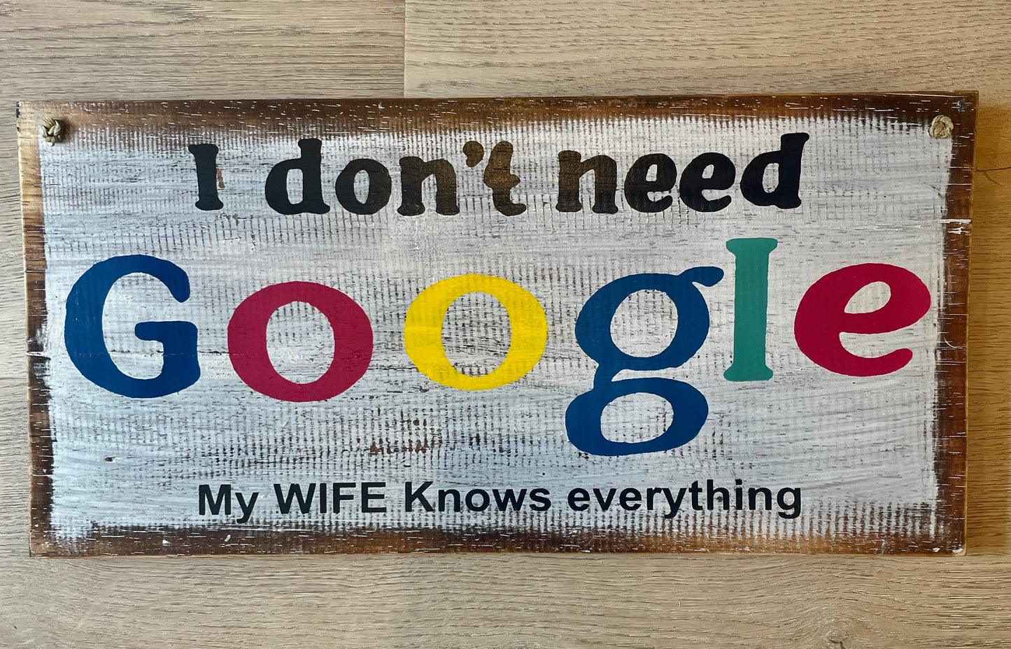 I Don't Need Google ...