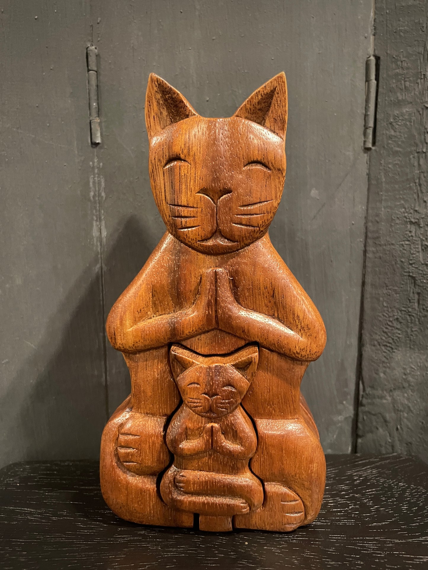 Cat with Baby - Puzzle Box 17 cm