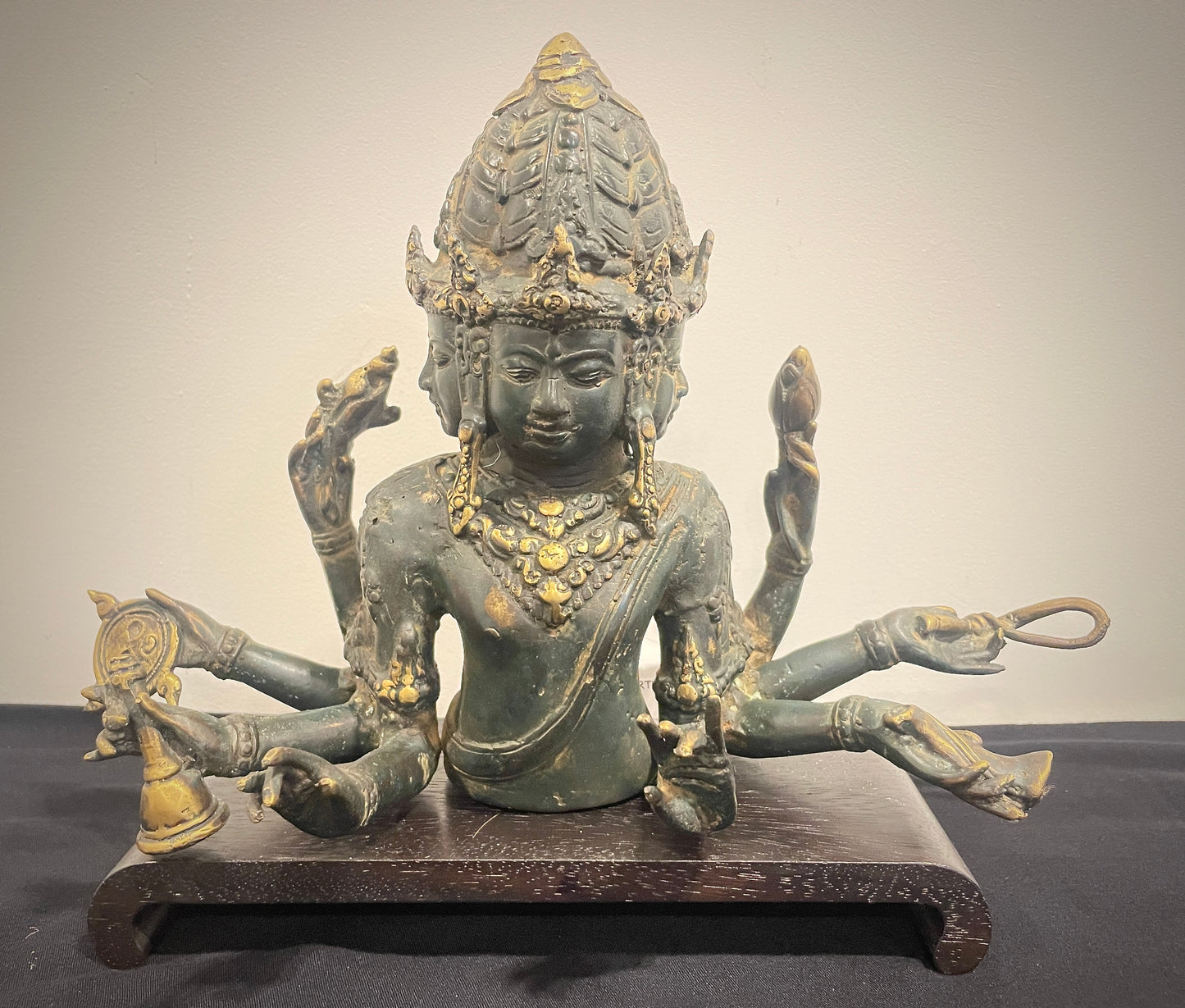 Brahma Trimurti - Brons 22 cm