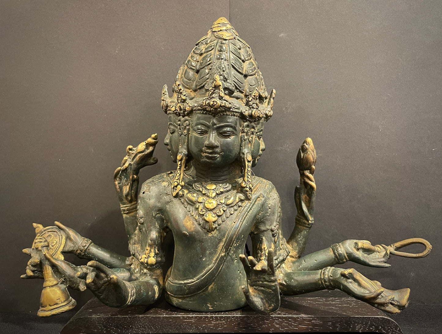 Brahma Trimurti - Brons 22 cm