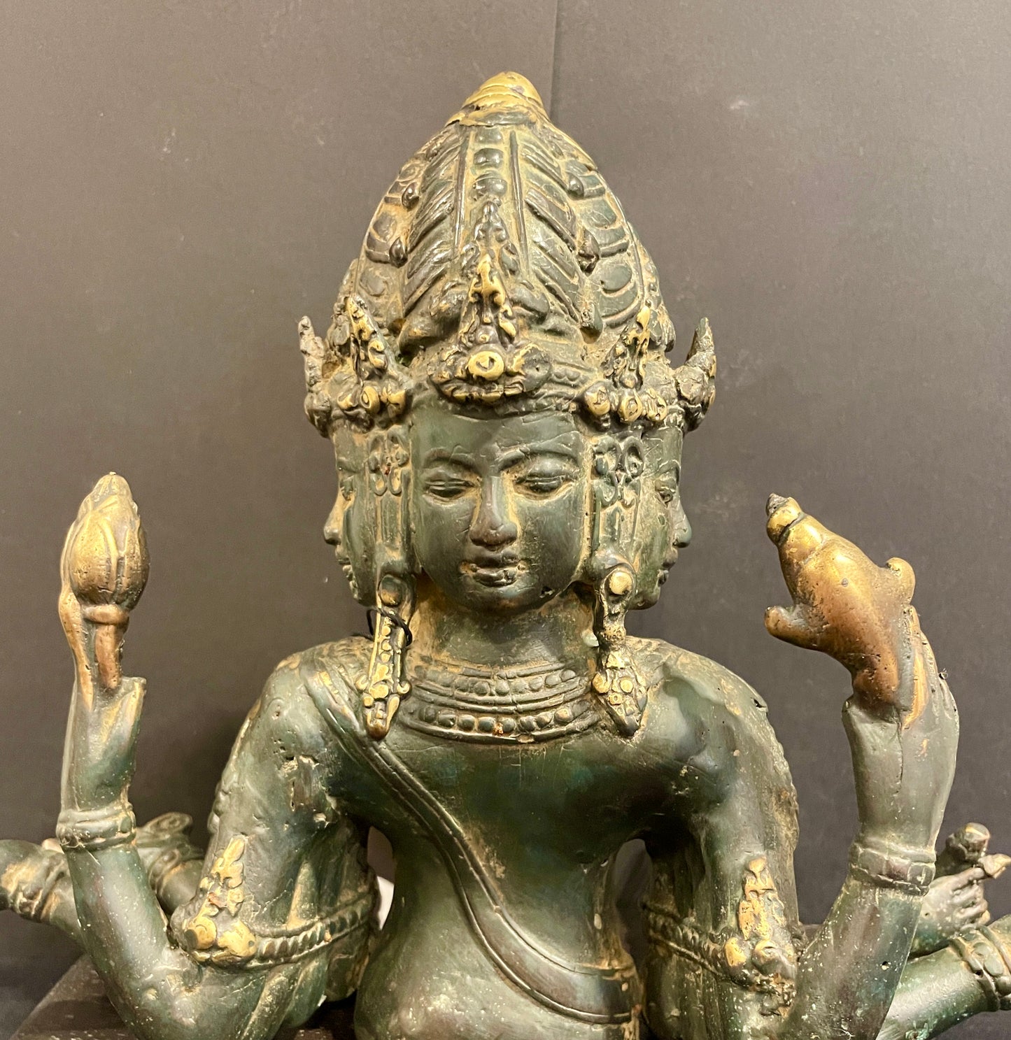 Brahma Trimurti - Brons 22 cm