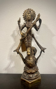 Saraswati - Brons 15cm