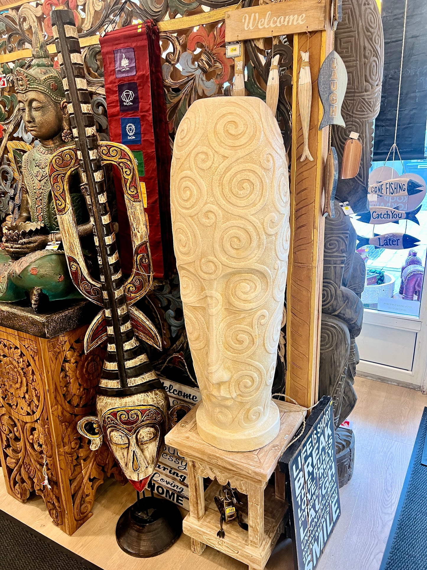 Vase Easter Island Head 100cm