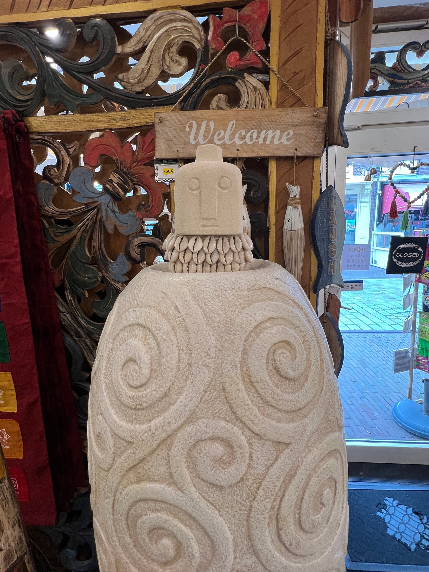 Vase Easter Island Head 100cm