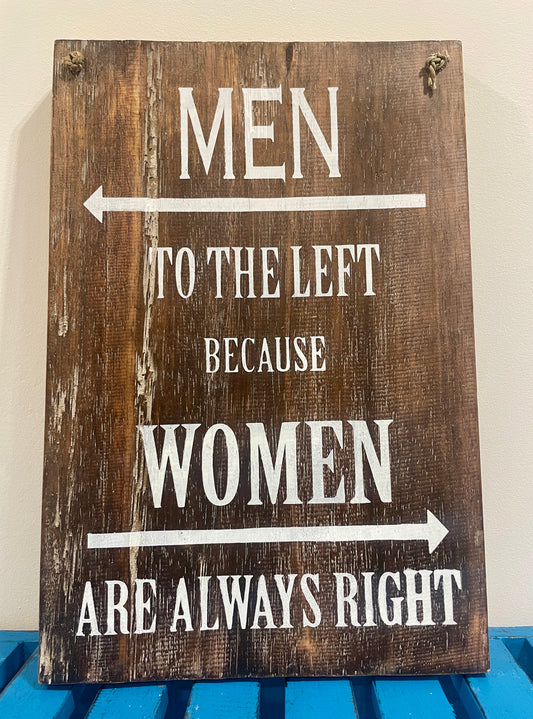 Men to the Left ...