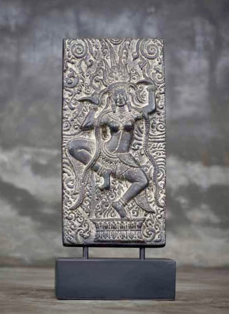 Dancing Goddess Devi Sri Table Relief 37cm