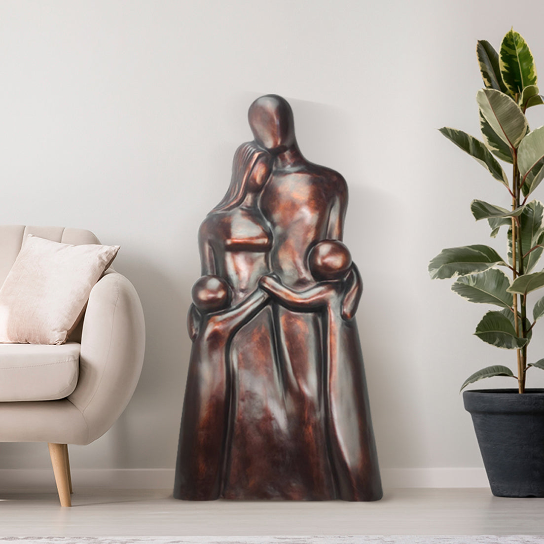 Family Abstract Statue 108cm