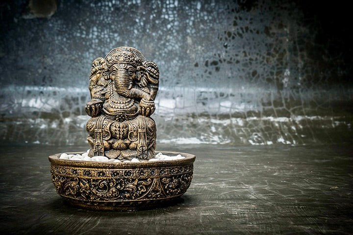 Lord Ganesha Tafel Fontein 37cm