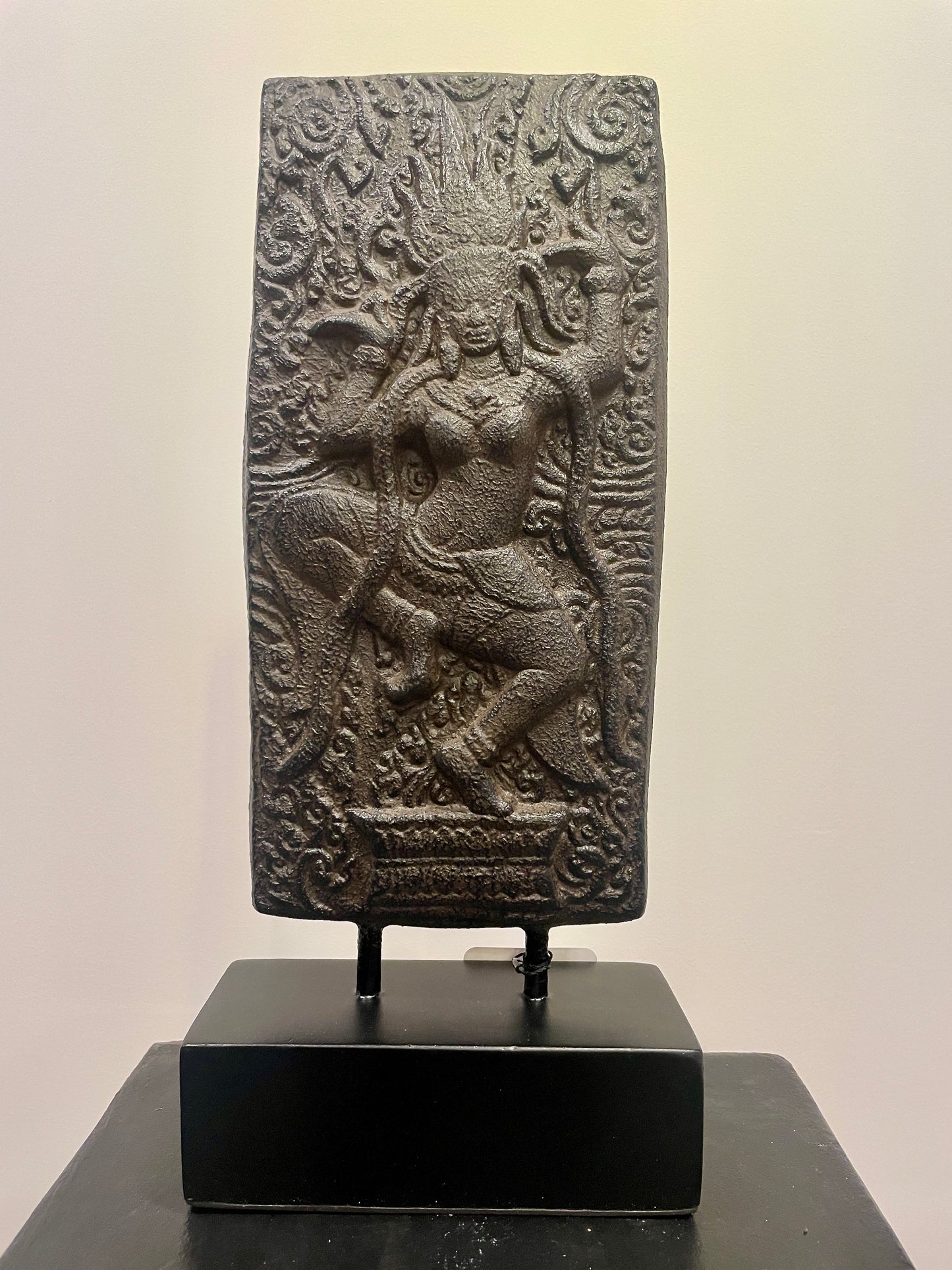 Dancing Goddess Devi Sri Table Relief 37cm